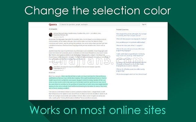 Selection Colors