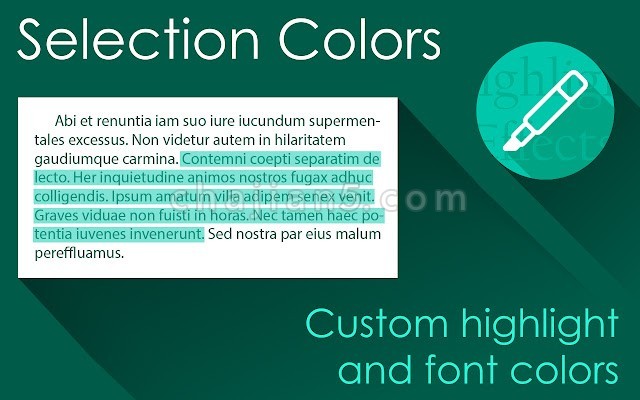 Selection Colors 更改网页选择文字后的颜色和背景色