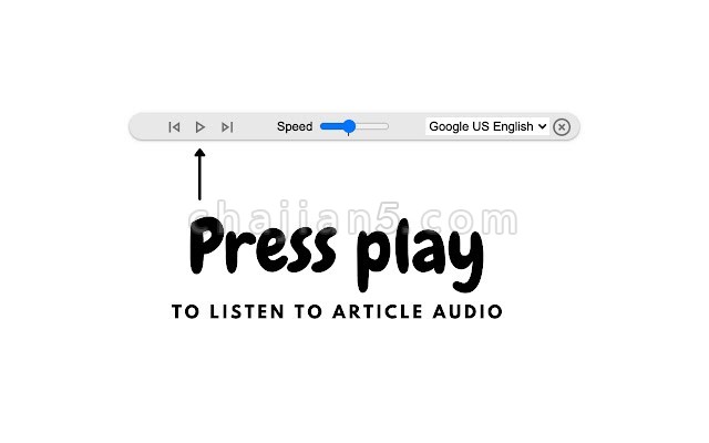 Text to Speech 将网页文字转成语音听起来
