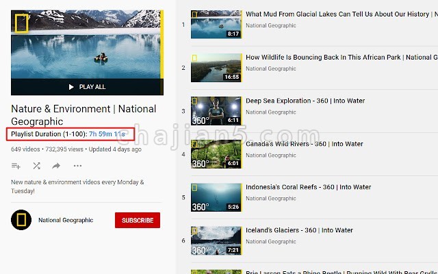 Youtube Playlist Duration Calculator v2.0.3.0（计算和显示油管播放列表总持续时间）
