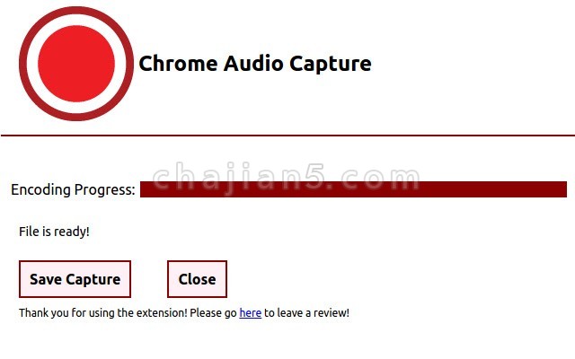 Chrome Audio Capture 录制当前网页上播放的任何音频
