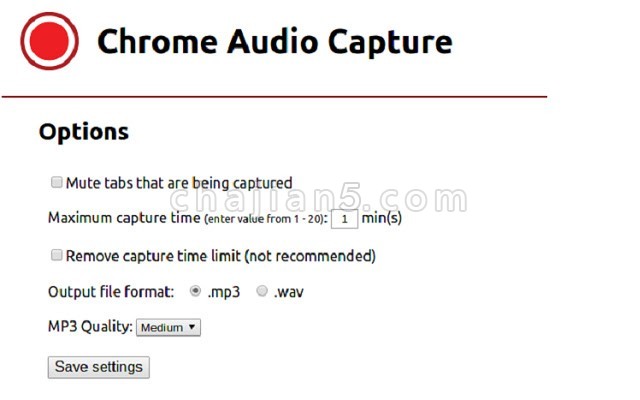 Chrome Audio Capture 录制当前网页上播放的任何音频