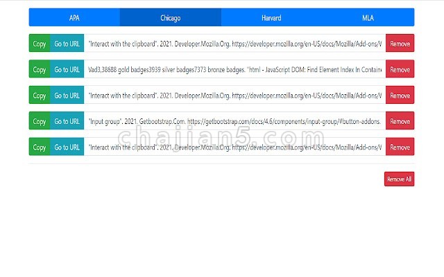 Citation Manager for Google Chrome™