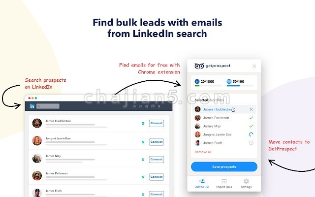 GetProspect- Email Finder 在任意网站上查找邮箱地址 外贸推广