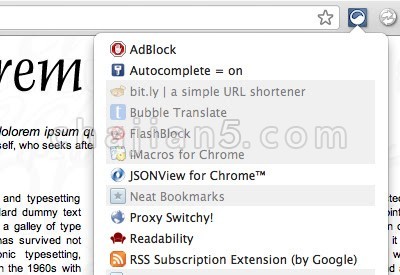 Extensity 快速启用和禁用Chrome所有插件的终极工具