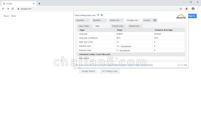 Majestic Backlink Analyzer