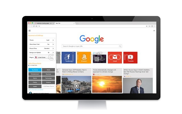 News Tab 提供热点新闻推荐的Chrome新标签页插件
