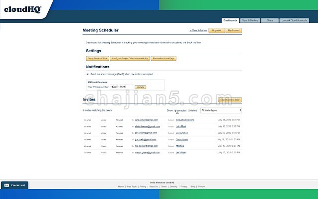 Meeting Scheduler For Gmail By Cloudhq 直接从 Gmail 轻松安排会议和接受会议邀请