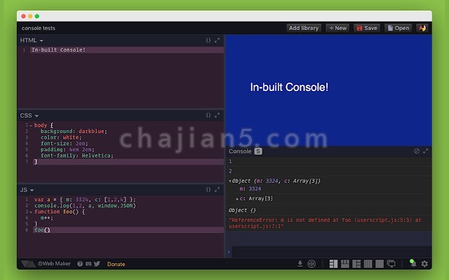 Web Maker v5.0.2.0（网页代码测试编辑）