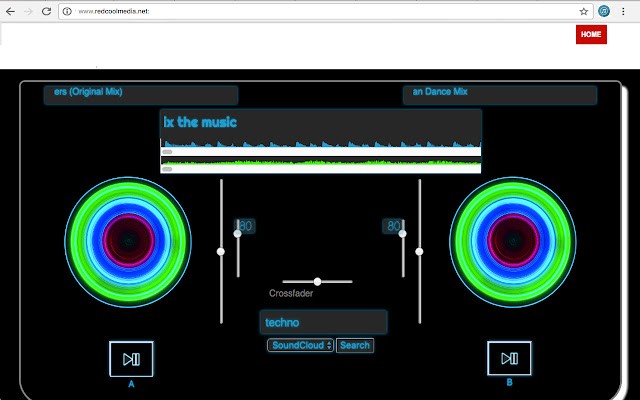 Music mixer DJMusic 聆听来自SoundCloud 和 YouTube 音乐流