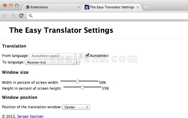 The Easy Translator 比较简单的翻译插件 使用谷歌弹窗翻译