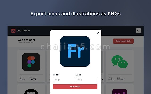 SVG Gobbler v4.4.0.0（将网页图标导出为SVG格式）