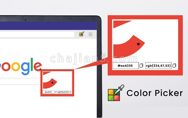 Color Picker For Chrome™ 在网页上拾取颜色 获取颜色代码