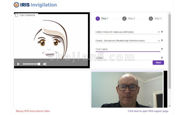 Iris 记录测试/考试期间的音频、视频和计算机屏幕活动