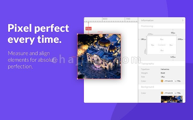 Designer Tools 测量并对齐chrome中元素的前端开发插件