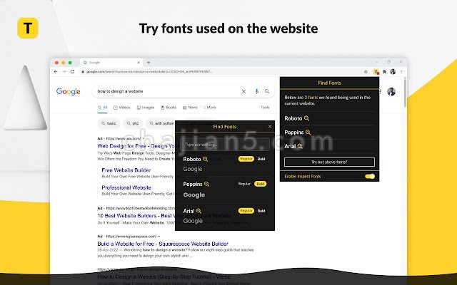 Find website used fonts v2.0.2.0（查找网页使用的字体）