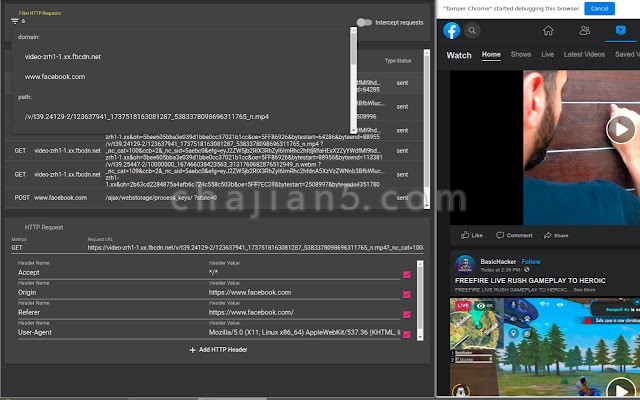 Tamper Dev 拦截和编辑http/https请求和响应