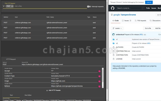 Tamper Dev 拦截和编辑http/https请求和响应