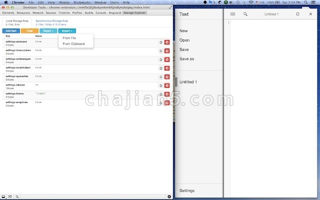Storage Area Explorer 用于Chrome打包应用程序和扩展的存储区域的简单编辑器