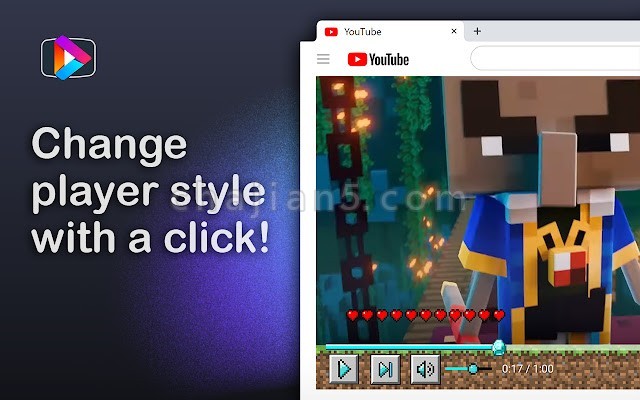 Skins For Youtube Player 油管播放器的皮肤
