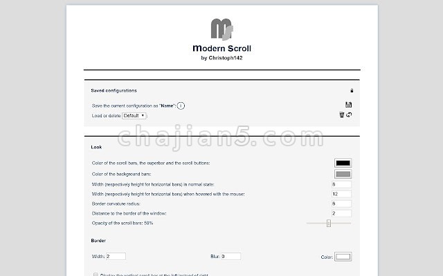 Modern Scroll 浏览器滚动条时在不需要时将自动隐藏 全屏模式下也可使用