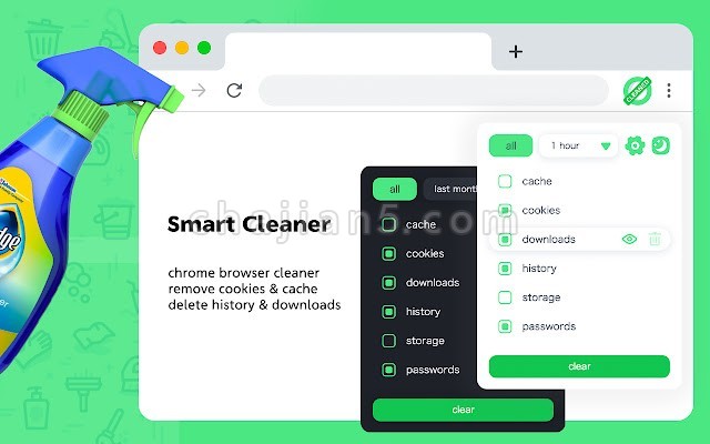 History & Cache Cleaner – Smart Clean 清理浏览器历史记录及缓存