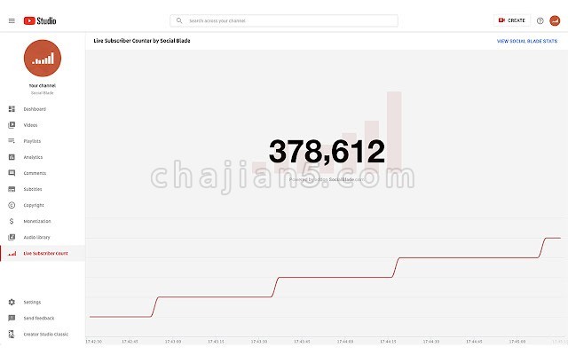Social Blade 在youtube上观看的视频右侧添加一个框显示频道的数据信息