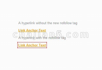 NoFollow Simple 用黄色虚线框标注网页上的nofollow文字和图片链接