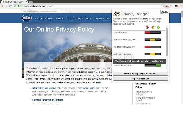 Privacy Badger 隐私獾 自动学习去阻止不可见的追踪器 保护上网隐私