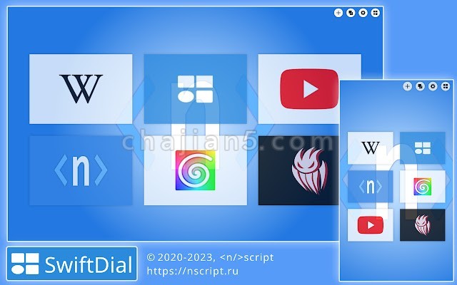 SwiftDial 俄开发者开发的一款易于定制的主页/新标签页插件