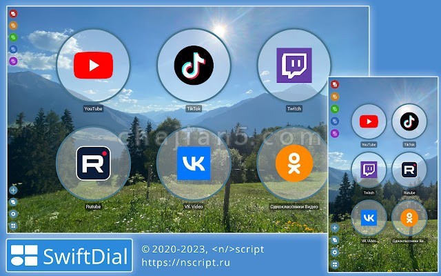 Swiftdial 俄开发者开发的一款易于定制的主页/新选项卡插件