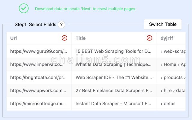 Easy Web Data Scraper