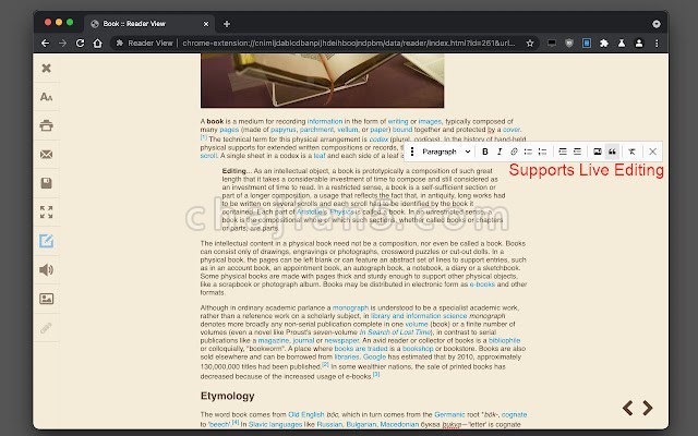 Reader View by yokris.dev 改变页面的文字大小、对比度和布局，以提高可读性