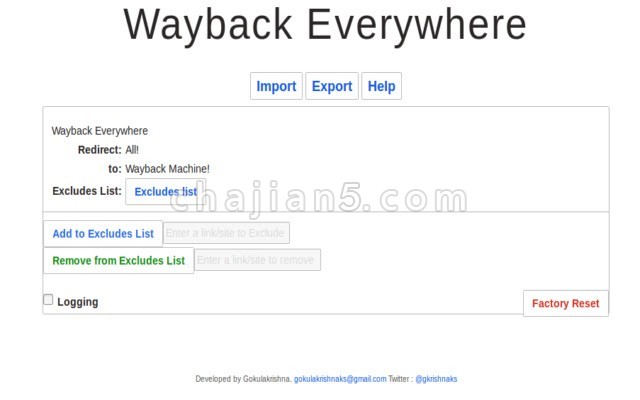 Wayback Everywhere 自动将页面重定向到Wayback Machine的存档版本