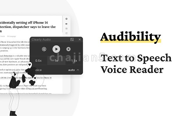 Clearly Reader 提供阅读模式，复制、翻译、语音、pdf 和 Markdown 导出