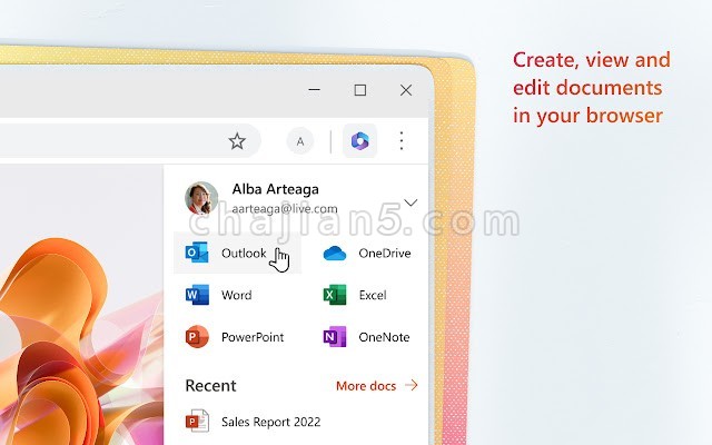 Microsoft 365 在浏览器中查看、编辑和创建文档
