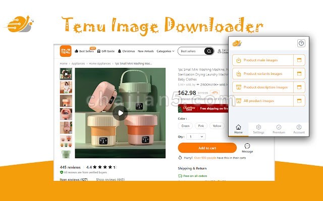 Temu image downloader by cpull v1.1.2.0（采集Temu商品图片）