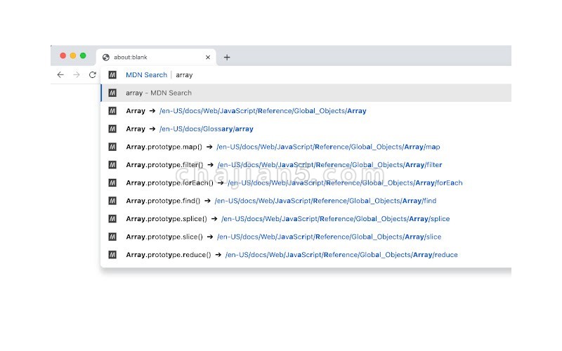 MDN Search 在Chrome地址栏快速搜索 MDN Web 文档