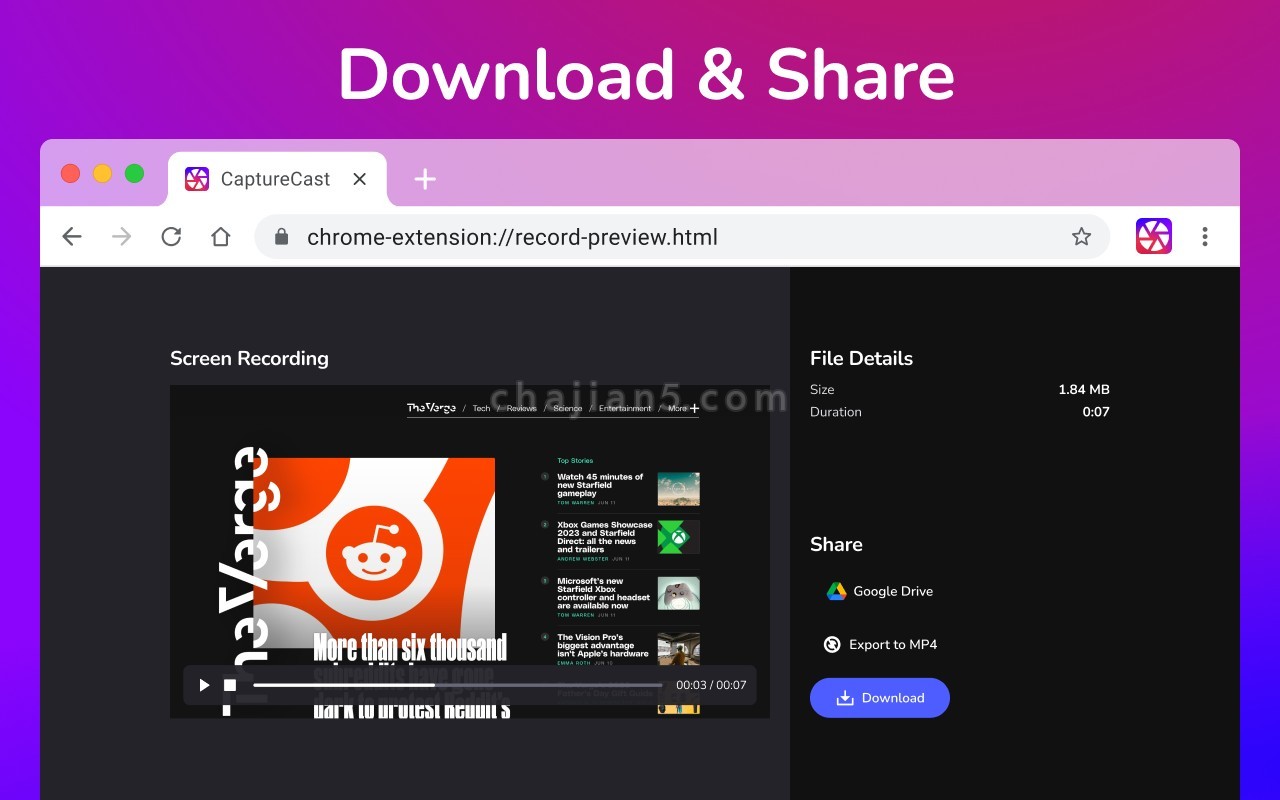 Capturecast 截图 & 屏幕录像机