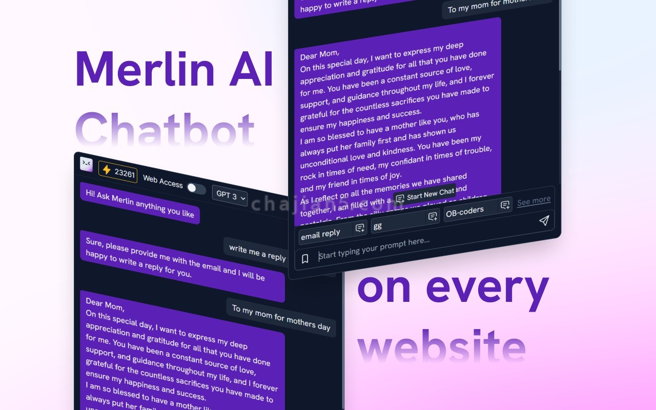 Merlin 人工智能助手 附带 12 个内置 Chatgpt 插件