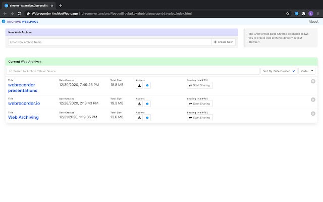 Webrecorder Archiveweb.page 将浏览过的网页完整录下来做网页的 “pdf” 格式