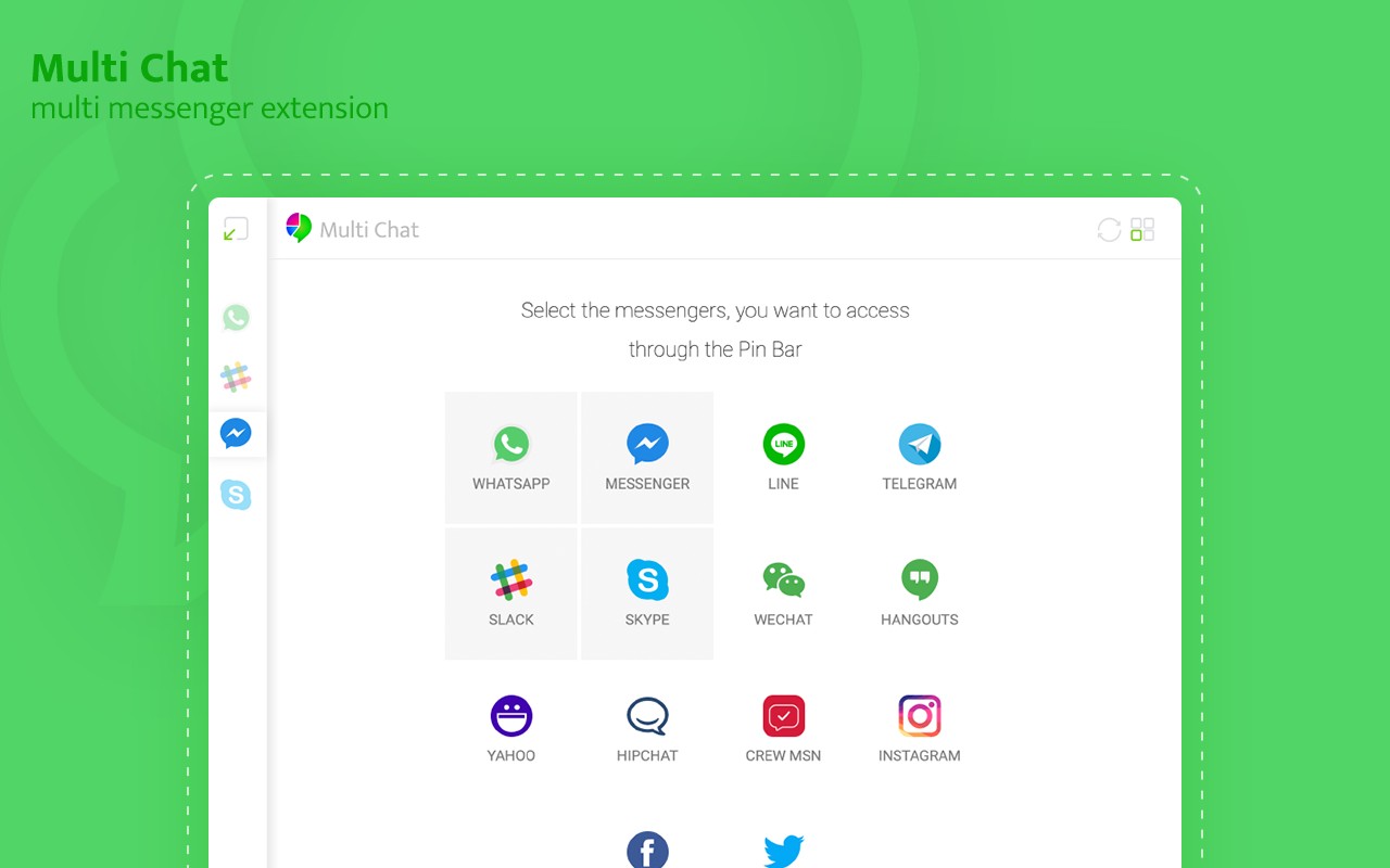 Multi Chat – Messenger For Whatsapp 一个浏览器中同时登录并管理多个 Whatsapp 帐号