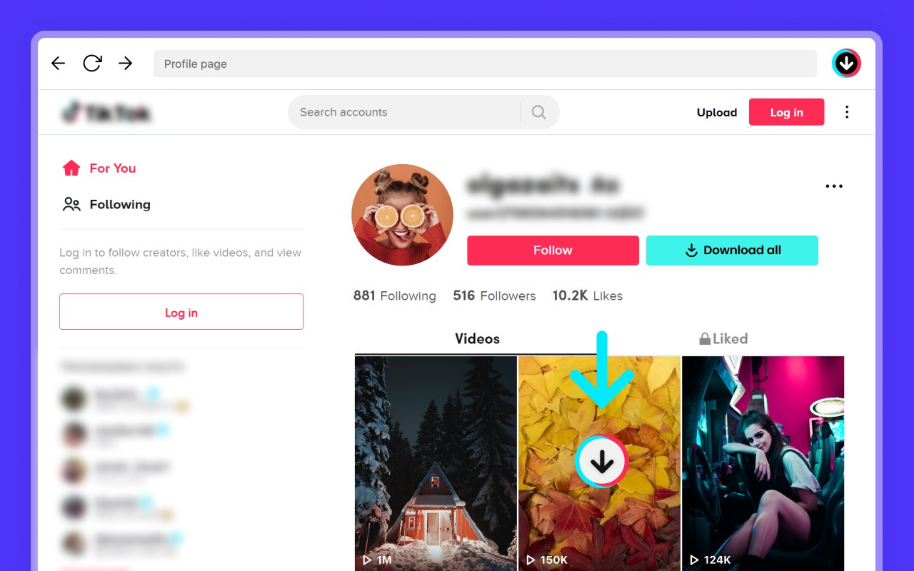 Tiktok Video Keeper 从 Tiktok 下载和保存视频 包括带或不带水印的视频