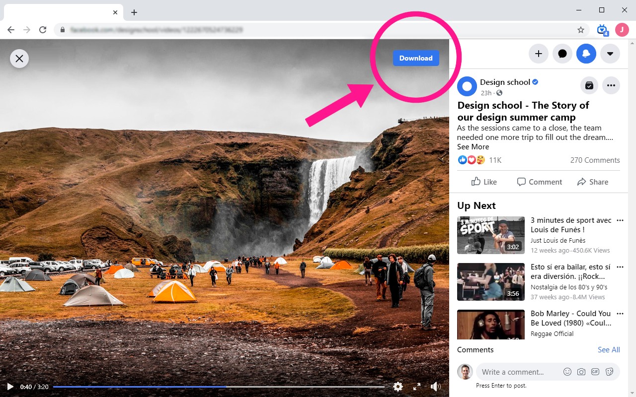 Video Downloader For Facebook 下载脸书视频 包括公共和私有视频