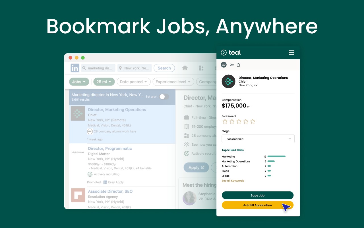 Teal – Free Job Search & Contacts Tracker