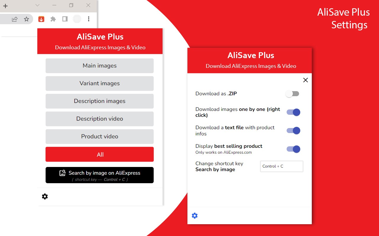 Alisave Plus 下载速卖通商品页面图片