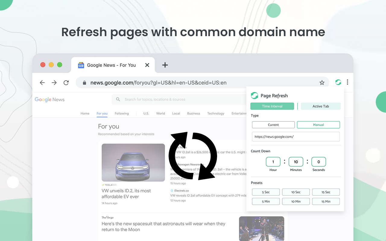 Auto Refresh & Page Monitor 网页自动刷新页面 重新加载页面