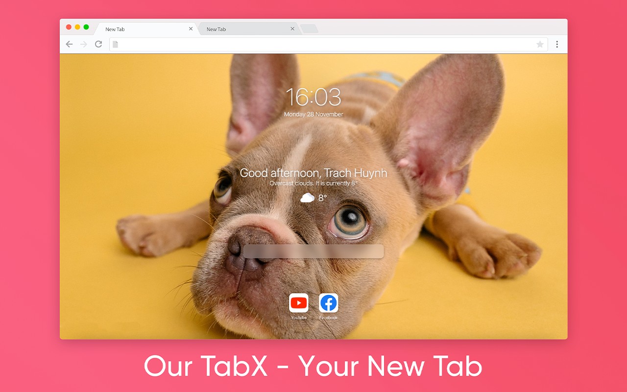 Tabx 又是一个极简风格的浏览器首页插件