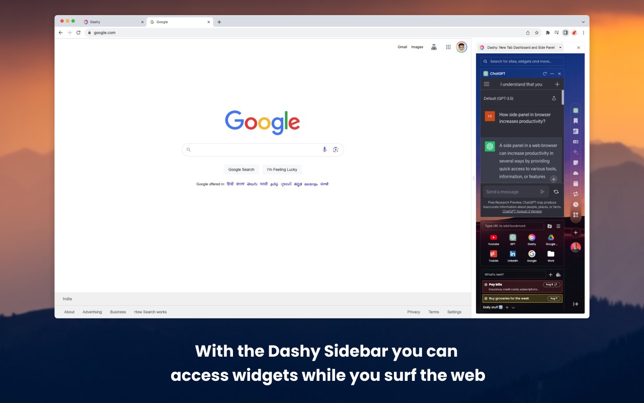Dashy 一个丰富的新标签页插件