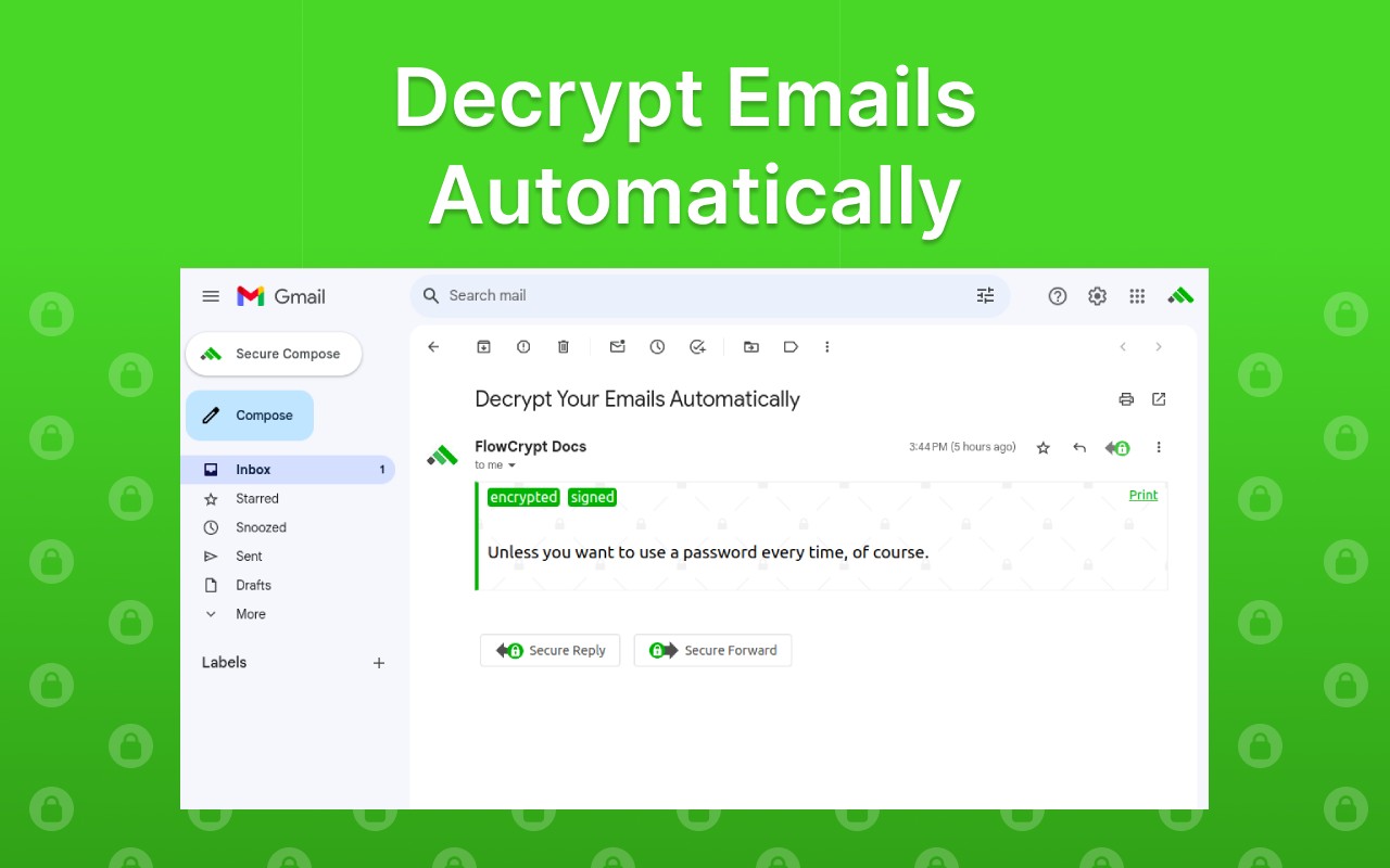 Flowcrypt 保护谷歌上的电子邮件和附件